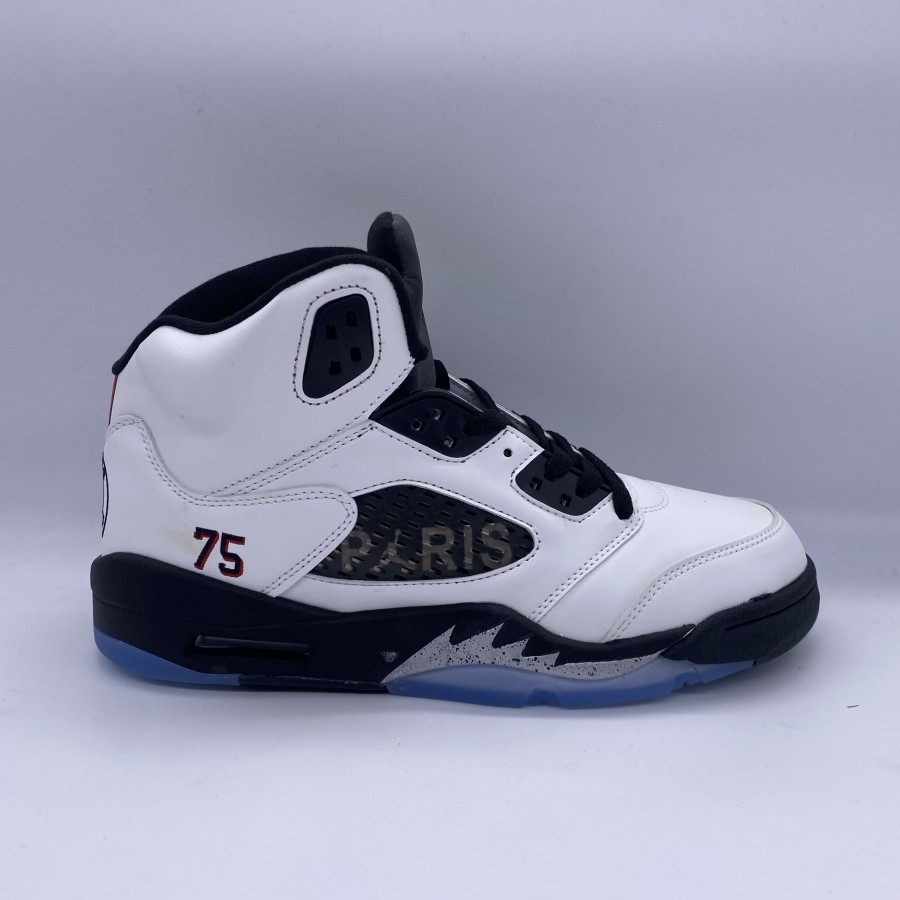 White psg jordan 5 hotsell