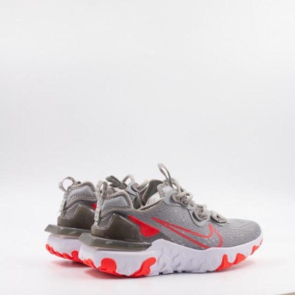 NIKE REACT VISION GREY/RED
