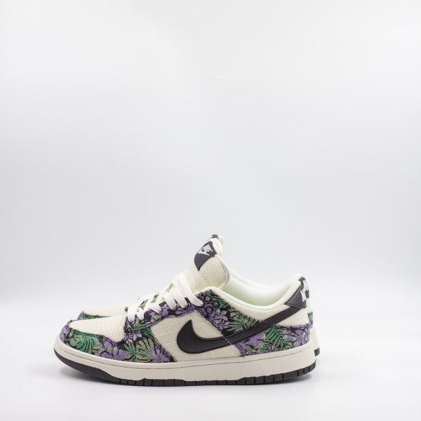 NIKE SB DUNK LOW WHITE/PURPLE/FLOWER