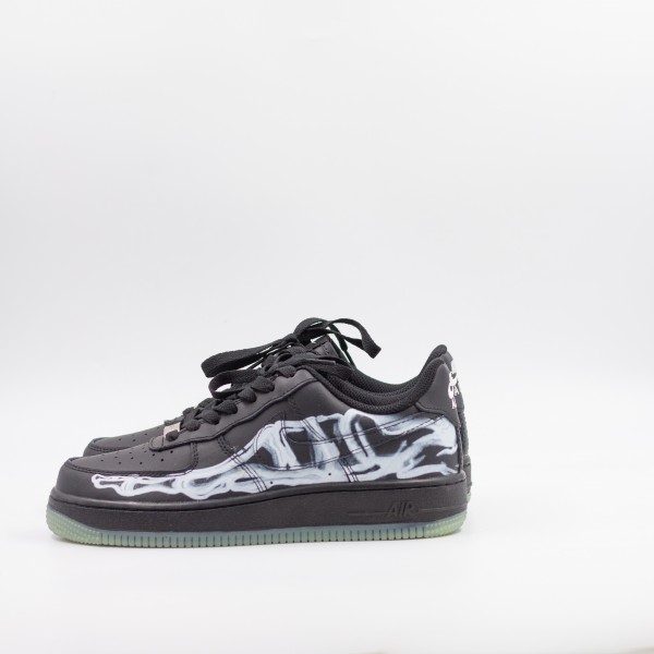 NIKE AIR FORCE 1 07 SKILETON BLACK