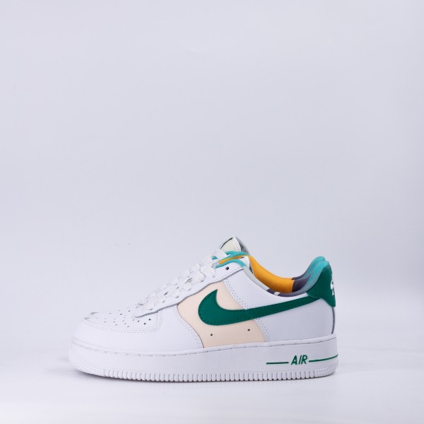 NIKE AIR FORCE 1 07 WHITE/GREEN/BEIGE