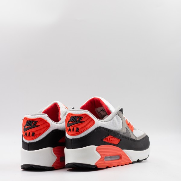 NIKE AIR MAX 90 WHITE/BLACK/ORANGE