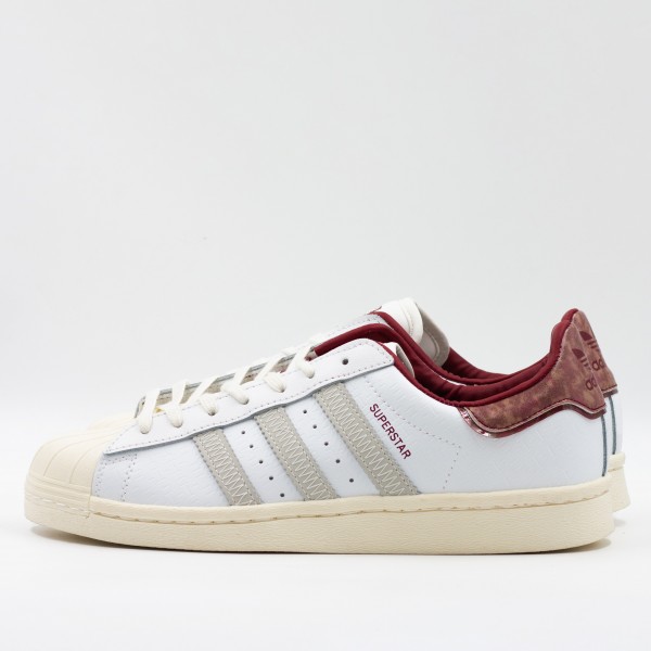 SUPERSTAR WHITE/BEIGE/BORDO