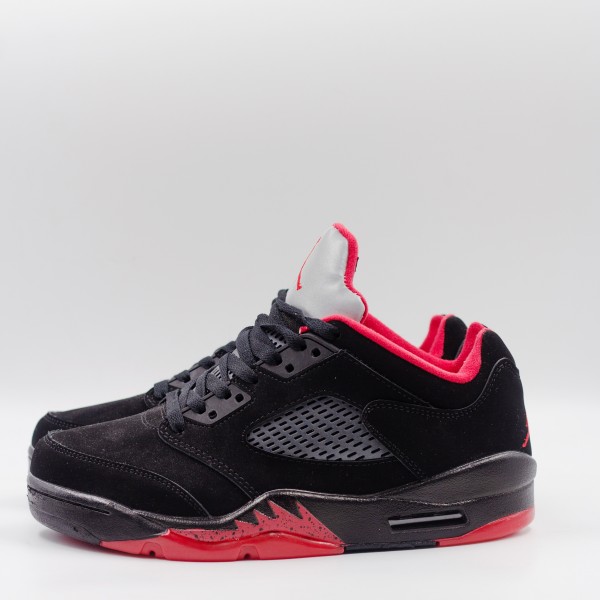 AIR JORDAN 5 LOW BLACK/RED