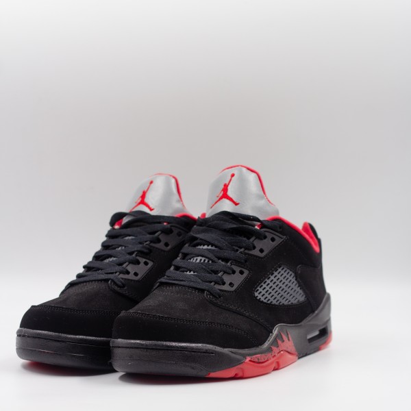 AIR JORDAN 5 LOW BLACK/RED