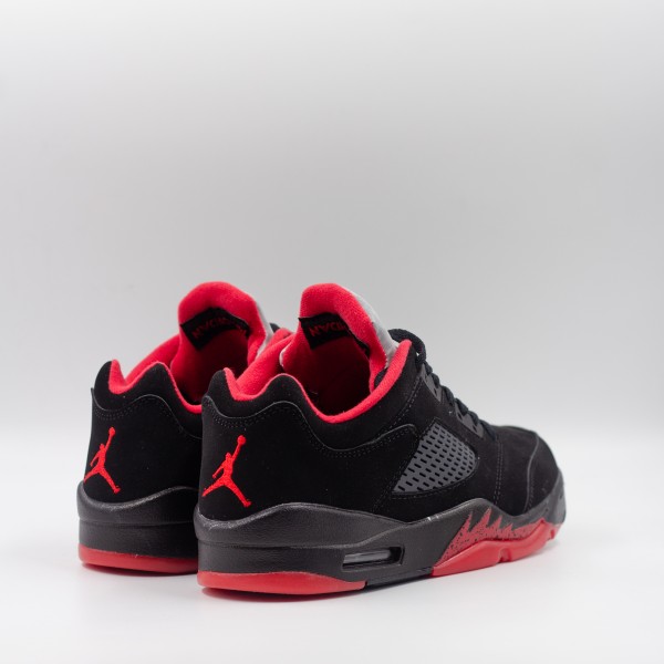 AIR JORDAN 5 LOW BLACK/RED